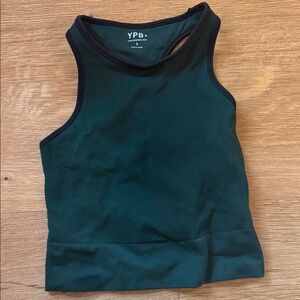 Abercrombie YBB Green Ribbed Tank Top